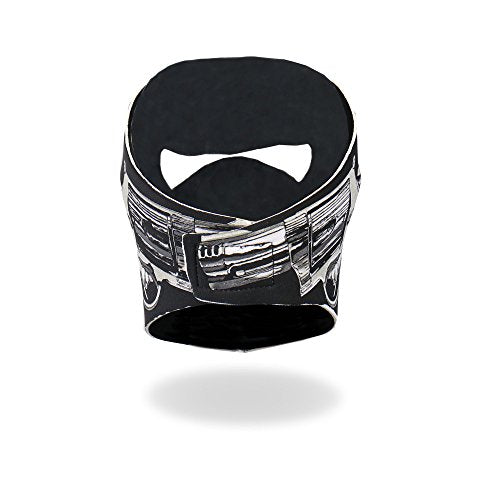 Hot Leathers Assassin Printed Neoprene Face Mask (Black)