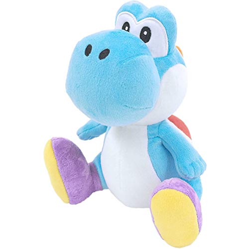 Little Buddy 1219 Super Mario All Star Collection Light Blue Yoshi Plush, 7'