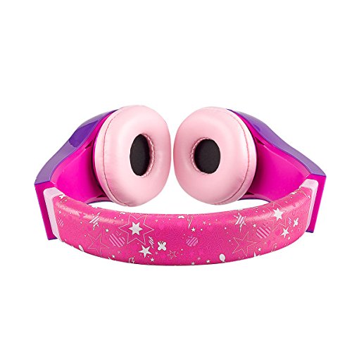 Sakar Kids Safe Over The Ear Headphones, Volume Limiter for Developing Ears, 3.5MM Stereo Jack, Recommended for Ages 3-9