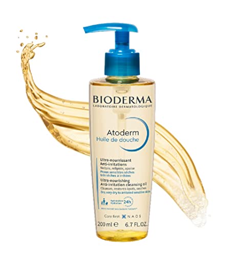 Bioderma - Atoderm - Cleansing Oil - Face and Body Cleansing Oil - Soothes Discomfort - Cleansing Oil for Very Dry Sensitive Skin, 6.7 Fl Oz (Pack of 1)