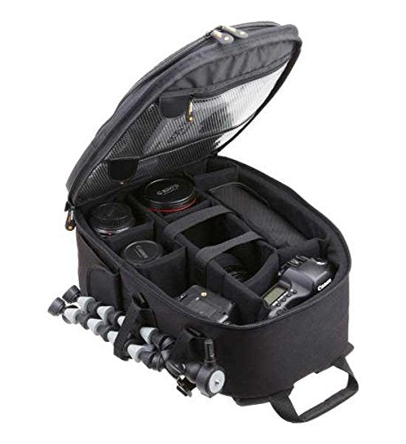 Amazon Basics Backpack for SLR Cameras and Accessories-Black