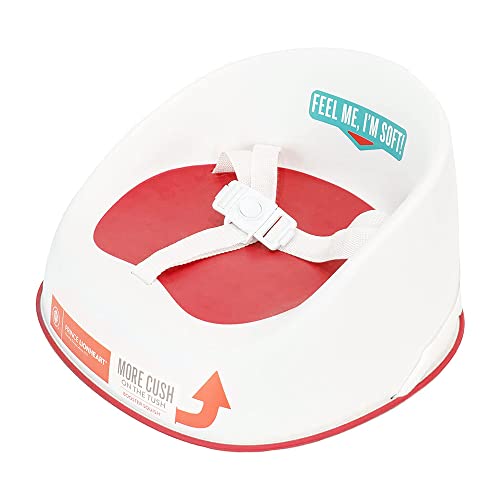 Prince Lionheart Squish Booster Seat, Fuchsia, 3-Point Harness and Dual-Strap System, Easy to Wipe Clean, and Lightweight
