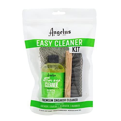 Angelus Shoe Cleaner Kit - Easy Cleaner Kit For Sneakers - Safe on all Fabrics- Made in USA- 8oz