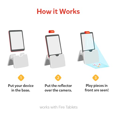 Osmo-Genius Starter Kit for Fire Tablet + Family Game Night-7 Educational Learning Games for Spelling,Math and more-Ages 6-10-STEM Toy Gifts- 6 7 8 9 10(Osmo Fire Tablet Base Included-Amazon Exclusive)