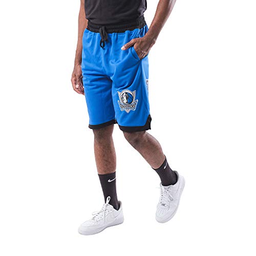 Ultra Game NBA Dallas Mavericks - Luka Doncic Mens Active Mesh Basketball Short, Team Color, Large