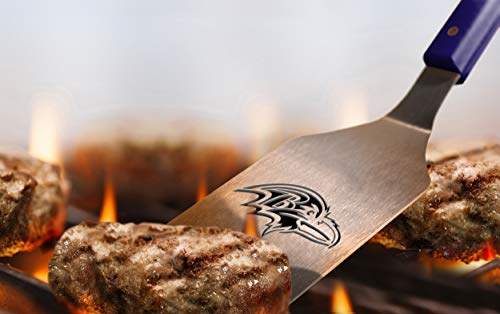 YouTheFan NFL Baltimore Ravens Spirit Series 3-Piece BBQ Set , Stainless Steel, 22' x 9'