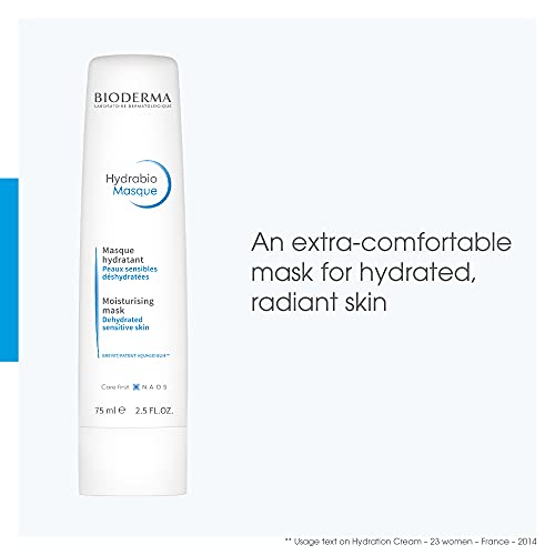 Bioderma - Hydrabio - Face Mask - Facial Mask for Sensitive Dehydrated Skin - Generates Softness and Comfort