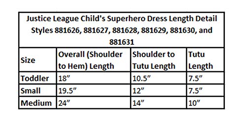 Rubie's Child's Justice League Child's Robin Tutu Dress, Medium