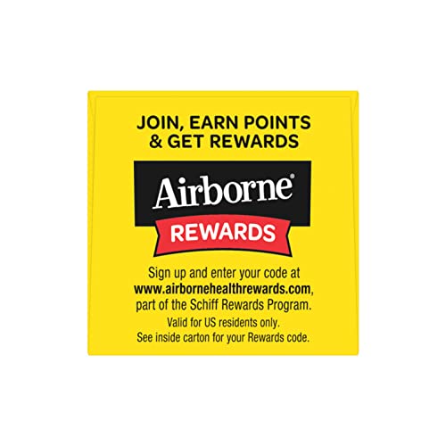 Airborne 1000mg Vitamin C Chewable Tablets with Zinc, Immune Support Supplement with Powerful Antioxidants Vitamins A C and E - 96 Chewable Tablets, Very Berry Flavor