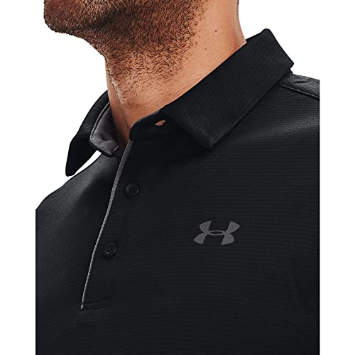 Under Armour Men's Tech Golf Polo , Black (001)/Graphite , X-Large