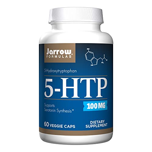 Jarrow Formulas 5-HTP - 60 Veggie Capsules - Supports Melatonin Production - Dietary Supplement May Support Mental Health and Sleep - 60 Servings (PACKAGING MAY VARY)