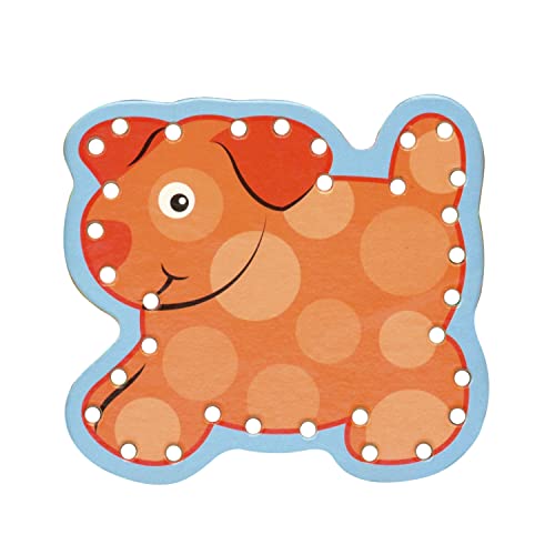 Melissa and Doug Alphabet Wooden Lacing Cards With Double-Sided Panels and Matching Laces - Lacing Toys For Toddlers, Fine Motor Skills Threading Cards, Sewing Cards For Preschoolers And Kids Ages 3+