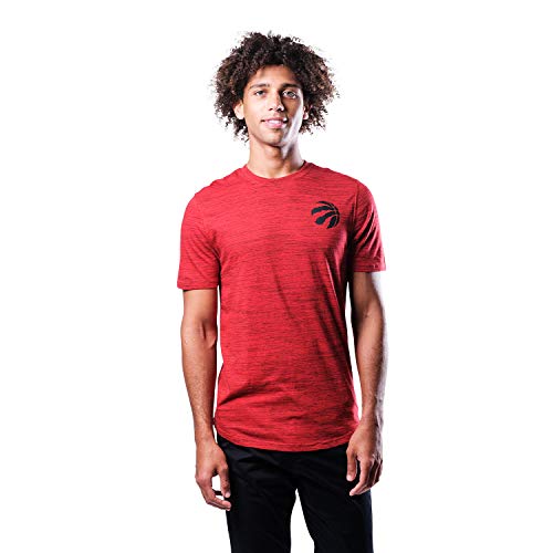 Ultra Game NBA Toronto Raptors Mens Space Dye Tee Shirt, Team Color, Large