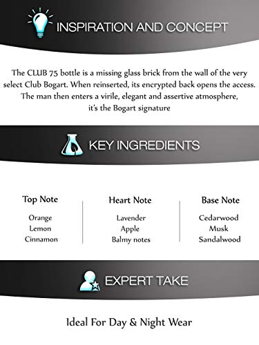Jacques Bogart Club 75 for Men Eau de Toilette Spray, 3.33 Ounce