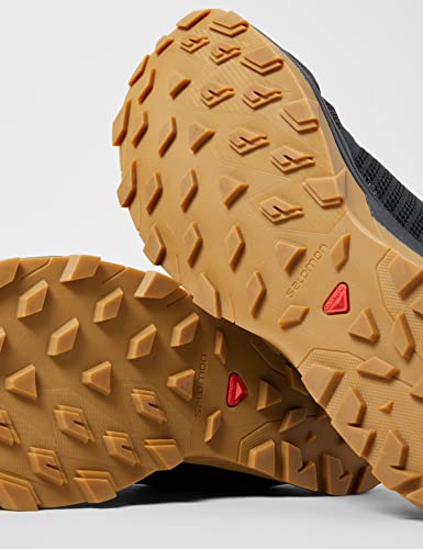 Salomon Outbound Prism Gore-TEX Hiking Boots for Men, Black/Black/Gum1a, 9.5