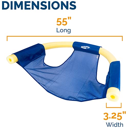 SwimWays Mesh Floating Pool Chair Noodle Slings (4 Pack)