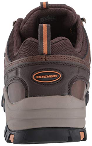 Skechers Men's RELMENT-SEMEGO Waterproof Hiker LO Hiking Shoe, Dark Brown, 11 Medium US