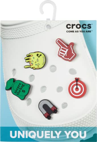 Crocs Jibbitz 5-Pack Trendy Shoe Charms | Jibbitz for Crocs, Word Dude, Small