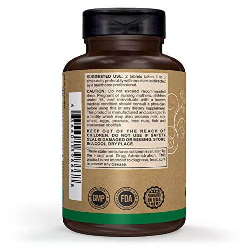 Pomona Wellness Super Greens Supplement, Full Of Superfood Vitamins and Minerals, Fruits and Vegetable, Greens Powder for Bloating and Digestion, Gut Health, USDA Organic, Non-GMO, 120 Tablets