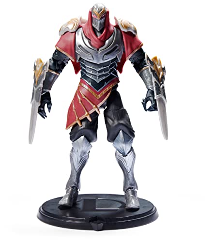 League of Legends, 6-Inch Zed Collectible Figure w/Premium Details and 2 Accessories, The Champion Collection, Collector Grade, Ages 12 and Up