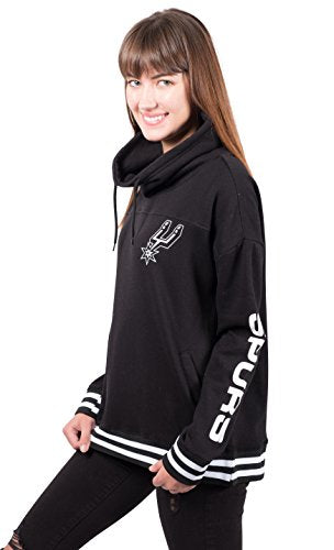 Ultra Game NBA Los Angeles Clippers Womens Quarter Zip Fleece Pullover Sweatshirt with Zipper, Team Color, Small