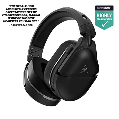 Turtle Beach Stealth 700 Gen 2 Wireless Gaming Headset for PlayStation 5, PS4 Pro, PS4 and Nintendo Switch - Bluetooth, 50mm Speakers, 3D Audio Compatibility, and 20-Hour Battery - Black (Renewed)