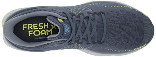 New Balance Men's Fresh Foam X 1080 V12 Running Shoe, Vintage Indigo/Cosmic Pineapple/Arctic Grey, 10
