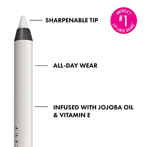 NYX PROFESSIONAL MAKEUP Line Loud Lip Liner, Longwear and Pigmented Lip Pencil with Jojoba Oil and Vitamin E - Gimme Drama (White)