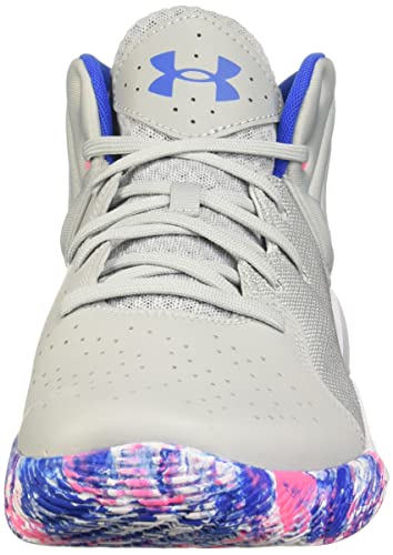 Under Armour Unisex Jet '21 Basketball Shoe, (109) Mod Gray/White/Versa Blue, 14 US Men