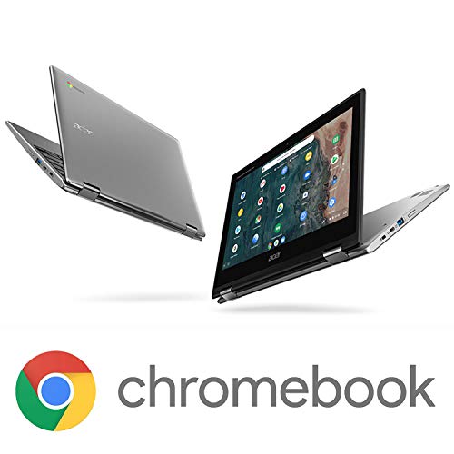 Acer Chromebook Spin 311 Convertible Laptop | Intel Celeron N4000 | 11.6' HD Touch Corning Gorilla Glass Display | 4GB LPDDR4 | 64GB eMMC | Intel 802.11ac Gigabit WiFi 5 | Chrome OS | CP311-2H-C7QD