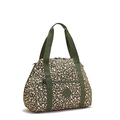 Kipling Women's Art Medium Tote Bag, Lightweight Large Weekender, Travel Handbag, Fresh Floral