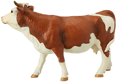 Papo -Hand-Painted - Figurine -Farmyard Friends -Simmental Cow -51133 - Collectible - for Children - Suitable for Boys and Girls - from 3 Years Old