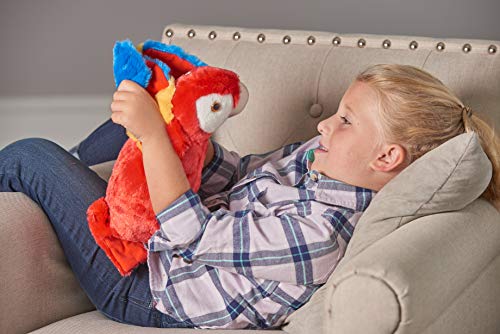 Wild Republic Scarlet Macaw Plush, Stuffed Animal, Plush Toy, Gifts for Kids, Cuddlekins 12 Inches