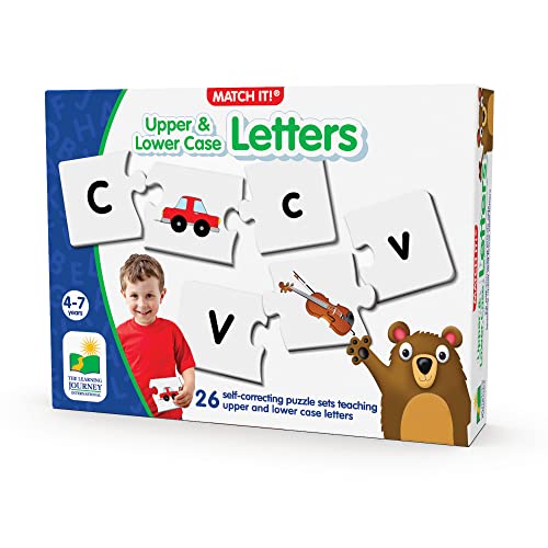 The Learning Journey: Match It! - Upper and Lower Case Letters, Alphabet Puzzles For Kids Ages 3-5, ABC Puzzle Letter Game, Alphabet Learning Award Winning Educational Toys