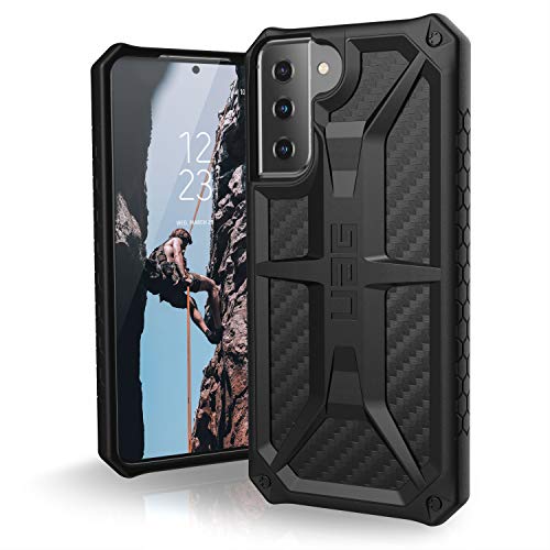 URBAN ARMOR GEAR UAG Designed for Samsung Galaxy S21 Plus Case Carbon Fiber Rugged Lightweight Slim Shockproof Premium Monarch Protective Cover, [6.7 inch Screen]