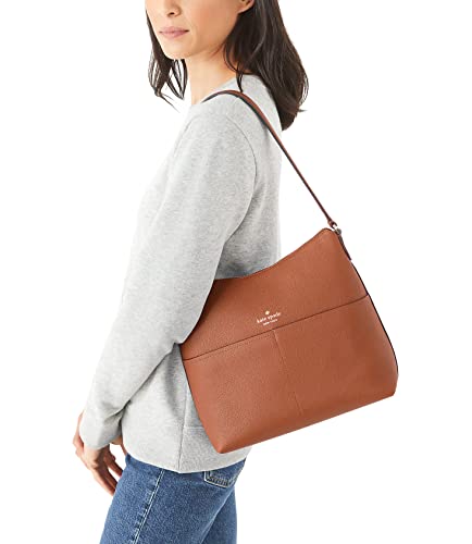 Kate Spade New York Kate Spade Bailey Textured Leather Shoulder Bag Purse Handbag, Warm Gingerbread