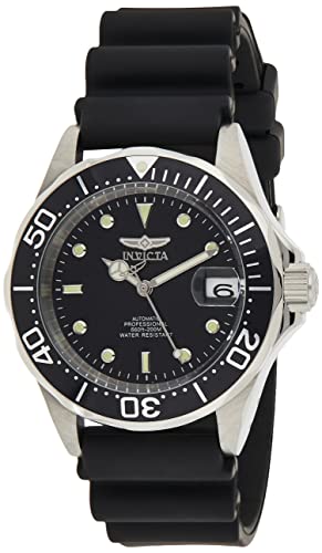 Invicta Men's Pro Diver Automatic Watch with Polyurethane Strap, Black (Model: 9110)