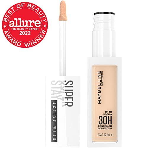 Maybelline Super Stay Liquid Concealer Makeup, Full Coverage Concealer, Up to 30 Hour Wear, Transfer Resistant, Natural Matte Finish, Oil-free, Available in 16 Shades, 18, 1 Count