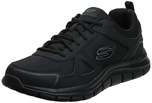 Skechers Men's Track Scloric Oxford, Black, 10.5 M US