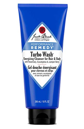 Jack Black Turbo Wash Energizing Cleanser for Hair and Body, 10 Fl Oz