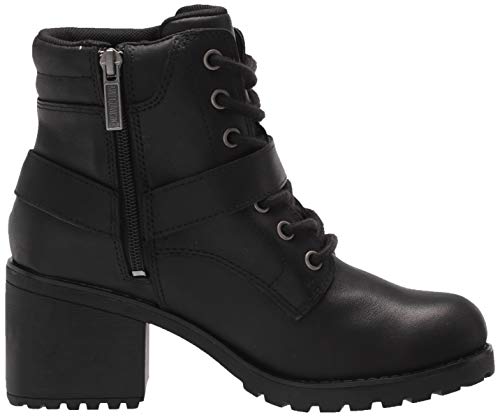 HARLEY-DAVIDSON FOOTWEAR Women's Howell 5' Lace Motorcycle Boot, Black, 7.5