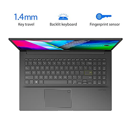 ASUS VivoBook 15 OLED K513 Laptop, 15.6 OLED Display, Intel i5-1135G7 CPU, Intel Iris Xe Graphics, 12GB RAM, 512GB PCIe SSD, Windows 11 Home, Indie Black, K513EA-AH54