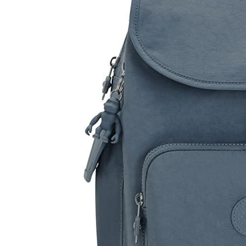 Kipling Women's City Pack Small Backpack, Lightweight Versatile Daypack, School Bag, Brush Blue, 10.75'' L x 13.25'' H x 7.5'' D
