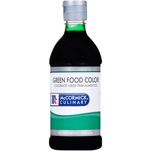 McCormick Culinary Green Food Coloring, 16 fl oz - One 16 Fluid Ounce Green Liquid Food Coloring, Add Vivid Green Color to Cakes, Cookies, Icings and More