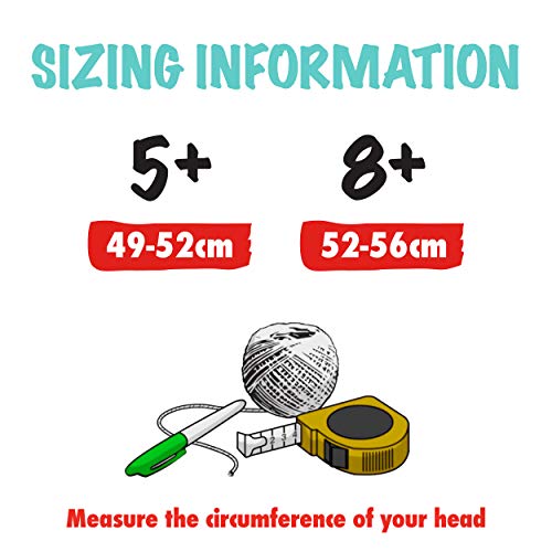 Wipeout Dry Erase Kids Helmet for Bike, Skate, and Scooter, Black, Ages 5+ (WP4002)