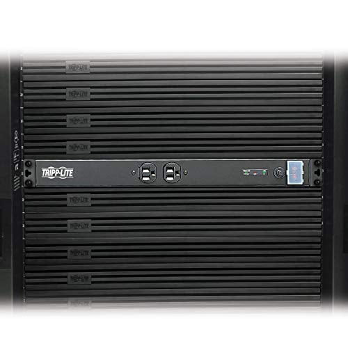Tripp Lite 12 Outlet Isobar Rackmount PDU, 15A Surge Protected Power Strip, 15ft Cord, 5-15P, and $25K INSURANCE (ISOBAR12ULTRA), Grey