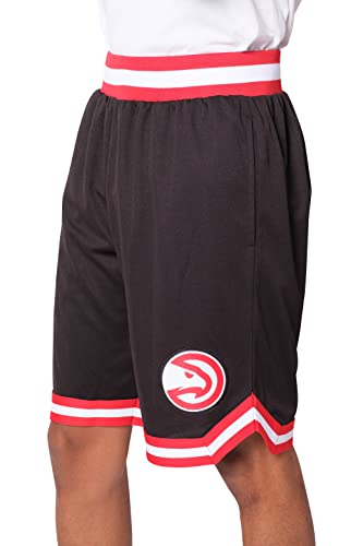 Ultra Game NBA Atlanta Hawks Mens Woven Basketball Shorts, Team Color, XX-Large