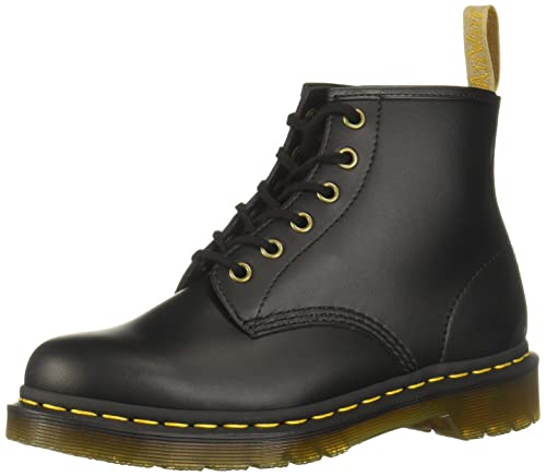 Dr. Martens Unisex Vegan 101 Fashion Boot, Black Felix Rub Off, 5 US Men