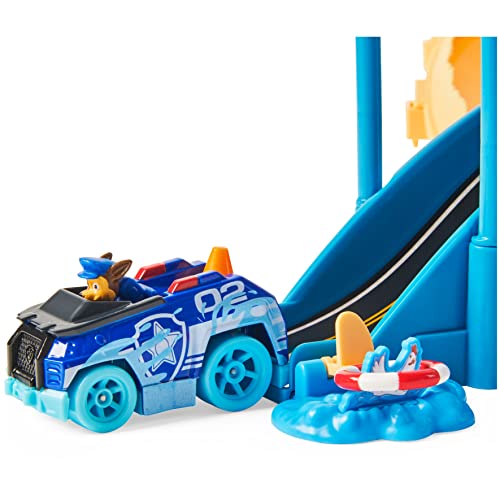 Paw Patrol, True Metal Chase Rescue Track Set with Exclusive Chase Die-Cast Vehicle, 1:55 Scale Kids Toys for Boys