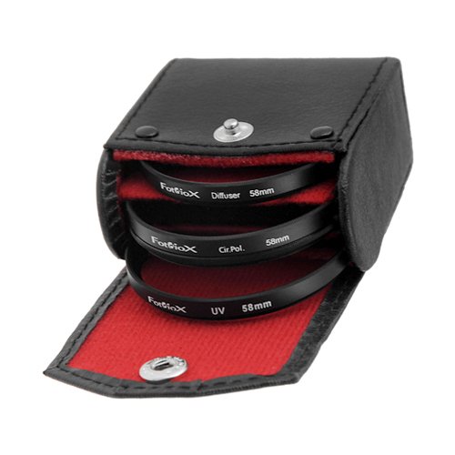 Fotodiox Filter Kit, UV, Circular Polarizer, Soft Diffuser, 58mm for Canon, Nikon, Sony, Olympus, Pentax, Panasonic Camera Lenses.